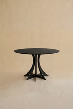 Fibonacci Table - Black steel and solid wood