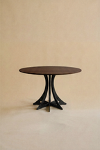 Fibonacci Table - Black steel and solid wood