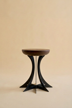 Fibonacci Side Table - Black Steel