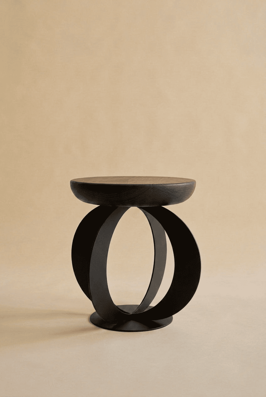 Minor Side Table - Black Steel